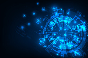 tech circuit hi-tech commucation futuristic vector image
