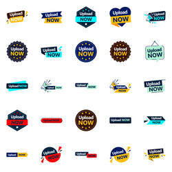 25 versatile and editable designs in the upload vector image