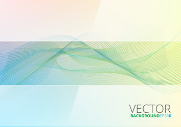 abstract color wave design element vector image