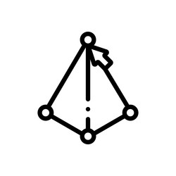 noise pollution icon thin linear style design vector image