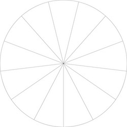 segmented circle pie graph chart infographics vector image