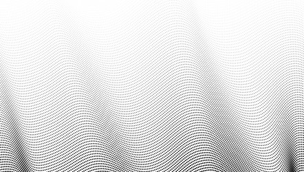 wavy halftone pattern with disappearing effect vector image
