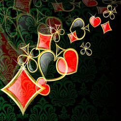 Abstract Playing Card Pattern vector image