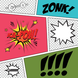 abstract pop art objects on a special background vector image
