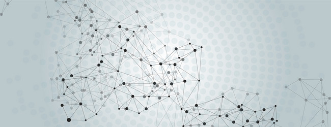 data connection concept science polygonal vector image