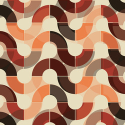 retro label over pattern background vector