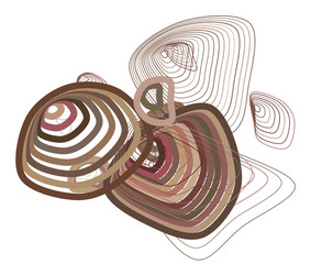 color abstract path lines geometric pattern vector image