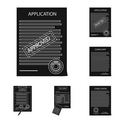 design of form and document icon vector image