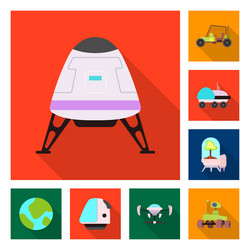 design of mars and space symbol collection vector image