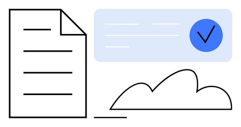 document management with cloud backup vector image