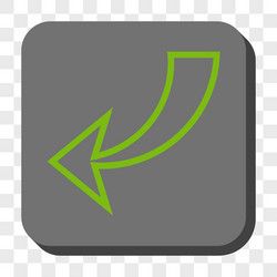 undo rounded square button vector image
