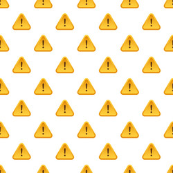 Banner with yellow scam alert pattern attention vector