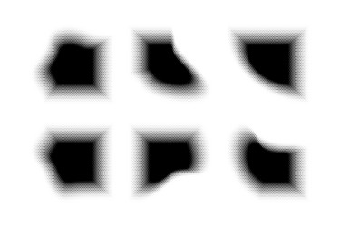 halftone hexagon pattern reprographic technique vector image