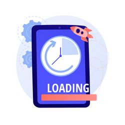 loading speed boost concept metaphor vector image