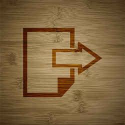 send export file icon symbol flat modern web vector image