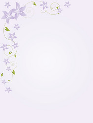 abstract floral background with flowers vector