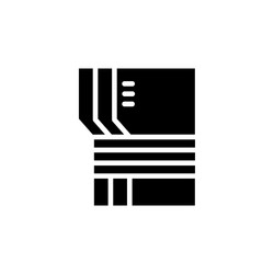 archive file extract and document icon vector image