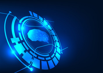 artificial intelligence technology or ai vector image