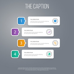 Icon chart set of monitoring increase report vector