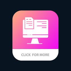 computer file education online mobile app button vector image