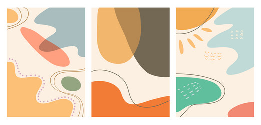 hand drawn various shapes and objects vector image