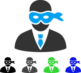 Black icon thief Royalty Free Vector Image - VectorStock
