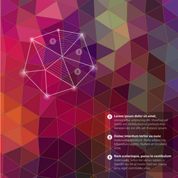 retro pattern of geometric shapes triangle vector image