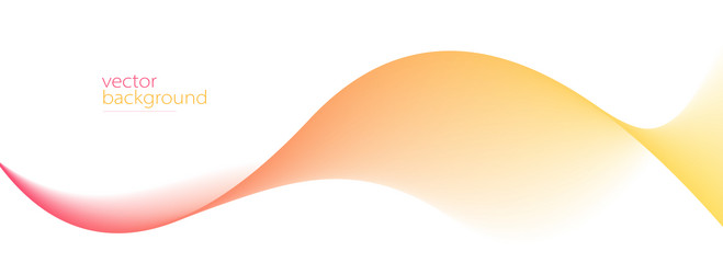 flowing color curve shape with soft gradient vector image