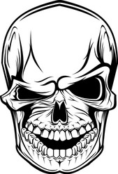 Skull Warning Symbol Vector Image