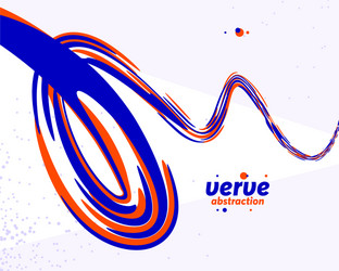 abstract curve lines and fluid shapes background vector image