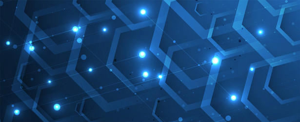 abstract hexagon background technology poligonal vector image
