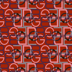 abstract pattern of letters vector image