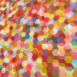 abstract background with colorful hex polygons vector image