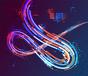 Abstract Dynamic Lines Background vector image