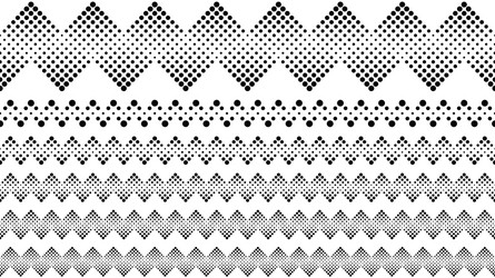 geometrical repeating dot pattern page separator vector image