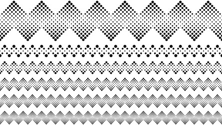 geometrical repeating dot pattern page separator vector