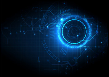 Abstract Digital Circuit Technology vector image