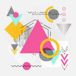 abstract geometric shapes background with lines vector image