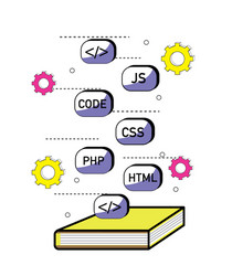 Program coding concept vector