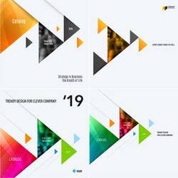 set of abstract design for graphic template vector image