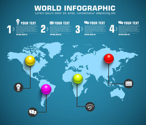 Business sphere infographic template with text vector