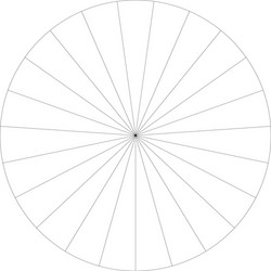 segmented circle pie graph chart infographics vector image