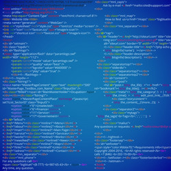 website html abstract code blocks web developing vector image