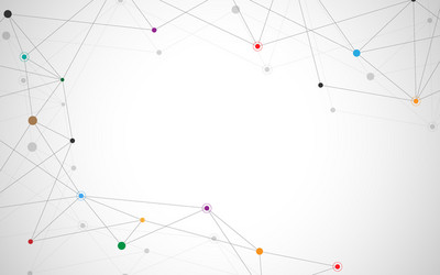 abstract connecting dots and lines connection vector image