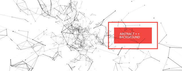 abstract polygonal background with connecting vector image