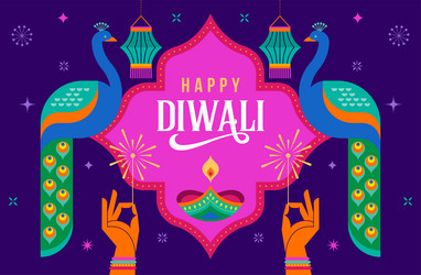 Diwali Festival Sale Banner Vector Image