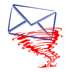 express mail message vector image
