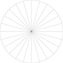 Segmented circle pie graph chart infographics vector