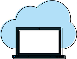 Cloud storage icon image vector