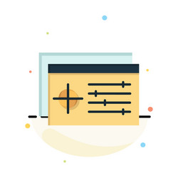 setting controller target object abstract flat vector image